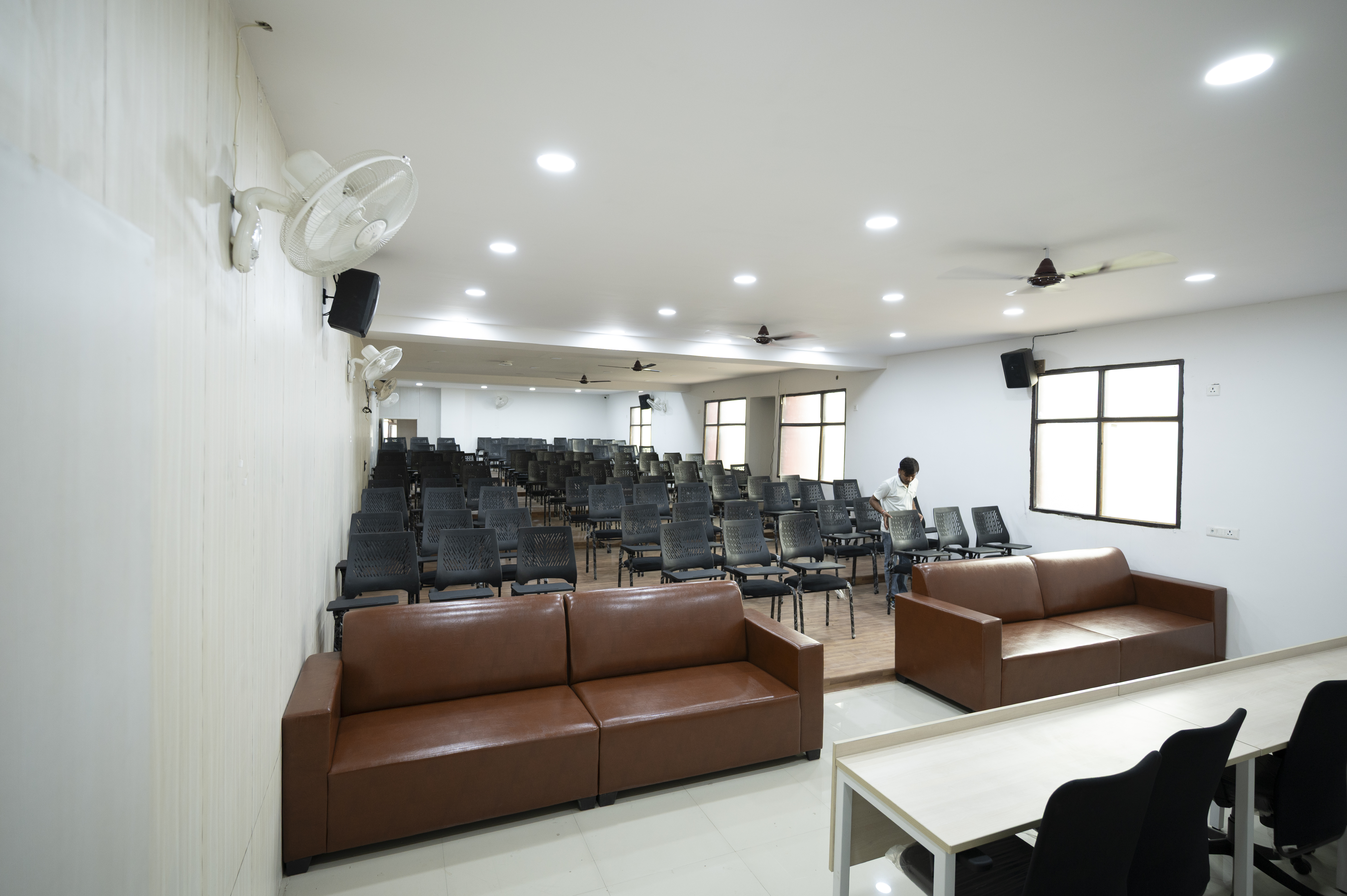 A planned modern seminar hall at DIMTECH